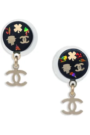 CHANEL 2006 CC dangle earrings