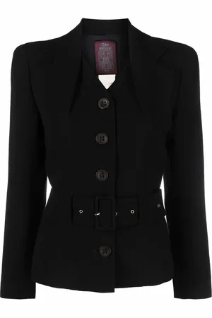 John Galliano 1990s single-breasted belted jacket