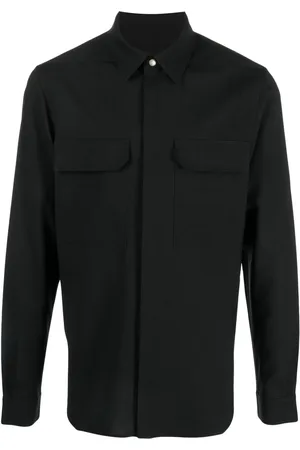 Rick Owens Concealed-front shirt jacket