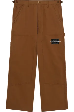 Izzue Logo-patch wide-leg trousers