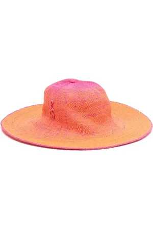 Ruslan Baginskiy Logo-embellished straw hat