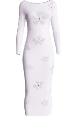 MACCAPANI Monogram-pattern midi dress