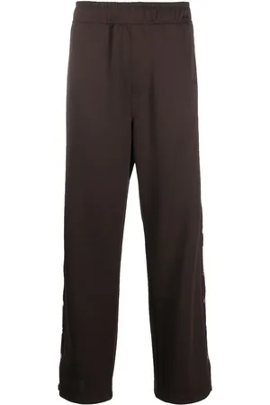 Lanvin Curb-detail buttoned track pants