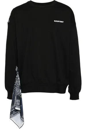 Musium Div. Graphic print scarf accent sweatshirt