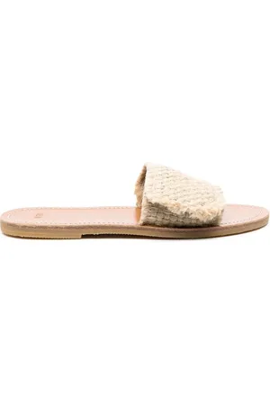 Nº21 Woven jute flat sandals
