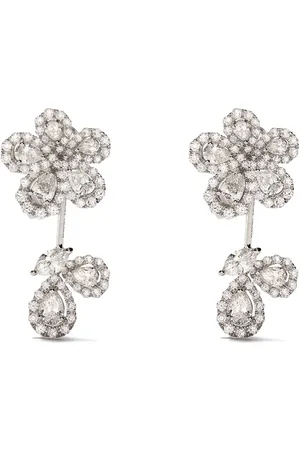 David Morris 18kt Le Jardin small diamond earrings