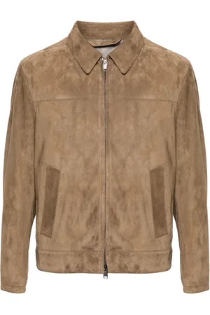 BRIONI Panelled suede jacket