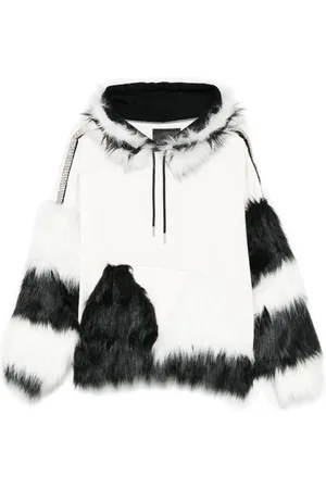 LOULOU Faux fur-detailing hoodie