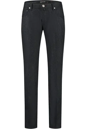 Jacob Cohen Straight leg logo-patch trousers