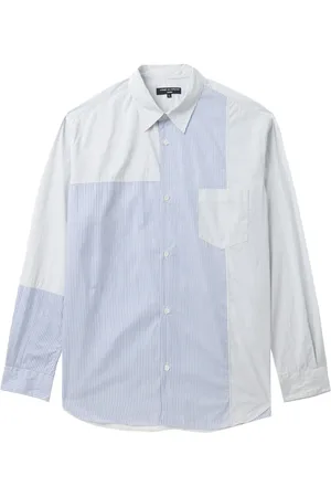 Comme des Garçons Colourblock striped shirt