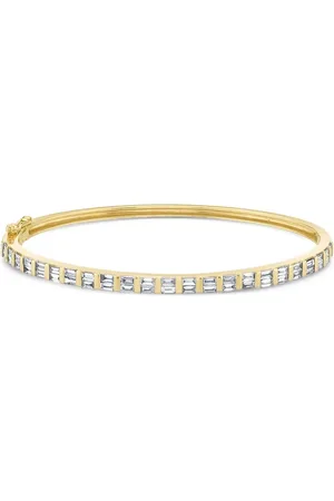 Shay 18K yellow Half-Essential diamonds bangle