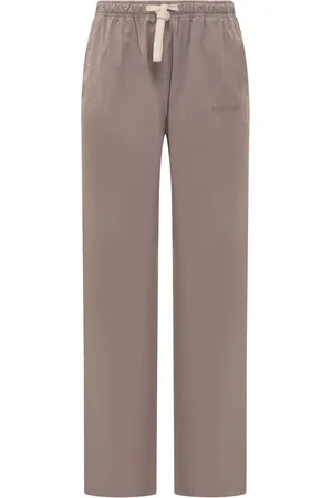 Palm Angels Logo-embroidered trousers