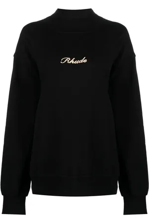 Rhude Embroidered logo fleece sweatshirt