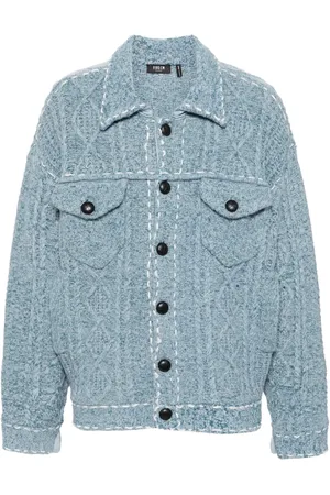 FIVE CM Cable-knit cardigan