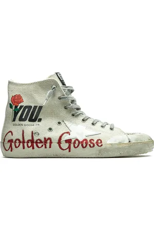 Golden Goose Francy "Beige/Red Rose" sneakers