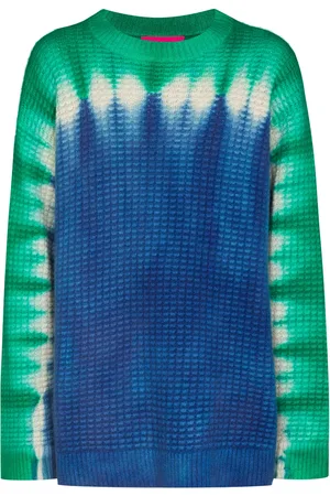 THE ELDER STATESMAN Daybreak tie-dye waffle jumper
