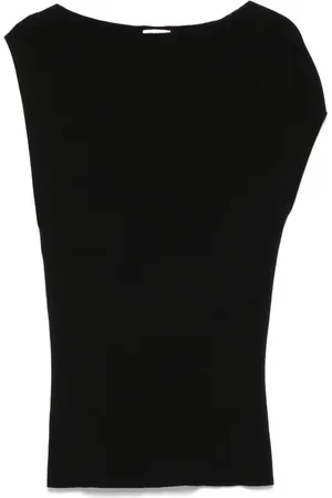 St Agni Asymmetric knit top