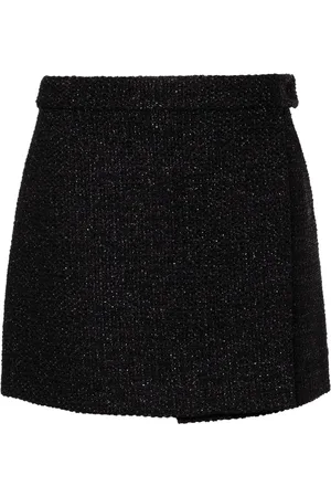 Tom Ford Wrap tweed miniskirt