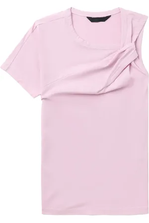 JUUN.J Single-sleeve cotton T-shirt