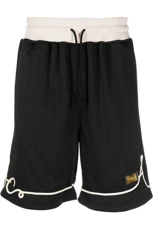 ADVISORY BOARD CRYSTALS Logo-appliqué track shorts