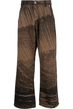 Rassvet Abstract-print wide-leg jeans