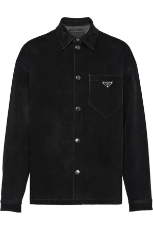 Prada Triangle-logo cotton shirt