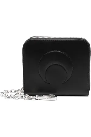 Marine Serre Logo-embroidered zip-around wallet