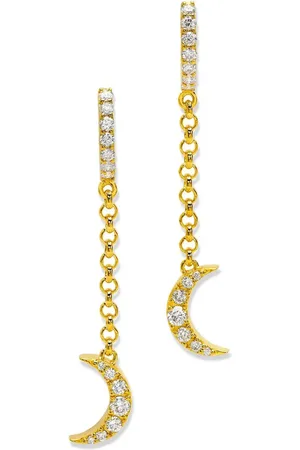 BUDDHA MAMA 20kt yellow Moon diamond earrings