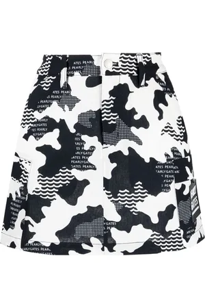 PEARLY GATES Camouflage-print mini skirt