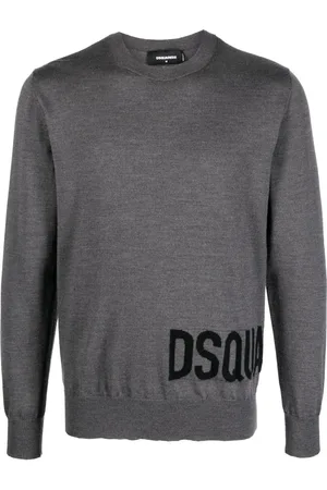 Dsquared2 Logo-intarsia crew-neck sweater