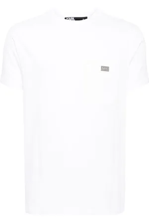 Karl Lagerfeld Logo-plaque cotton T-shirt