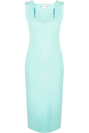 Roland Mouret Sweetheart-neck midi dress