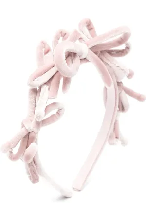 MONNALISA Bow-detail velvet hair band