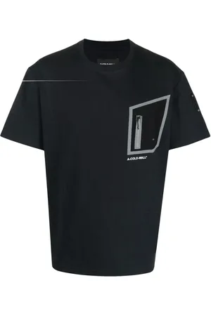A-cold-wall* Asymmetric-pocket logo-print T-shirt