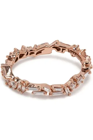 Suzanne Kalan 18kt rose diamond Firework ring