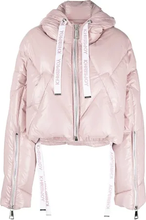 Khrisjoy Drawstring cropped puffer jacket