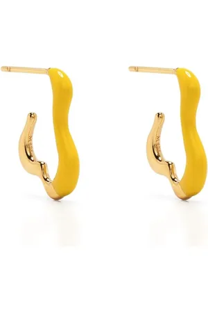 Missoma Small Squiggle two-tone earrings