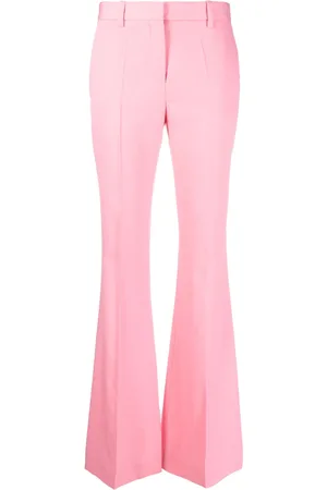 VERSACE Flared virgin wool trousers