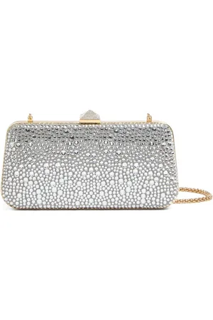 VALENTINO GARAVANI Carry Secrets rhinestone-embellished clutch bag