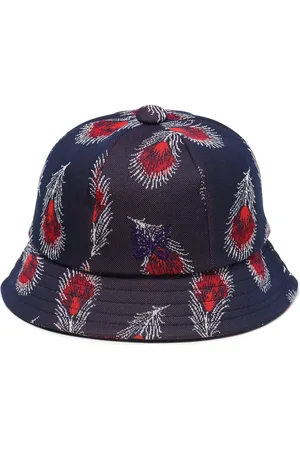 Pins & Needles Logo-embroidered abstract-print bucket hat