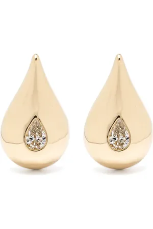 Mateo 14kt yellow diamonds teardrop-shaped earrings
