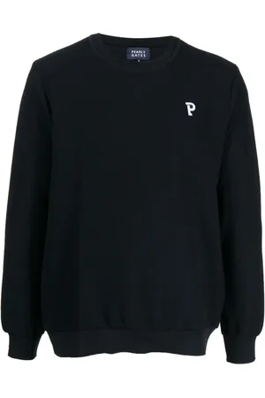 PEARLY GATES Logo-patch crew neck sweater