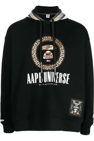 A Bathing Ape Metallic logo-print hoodie