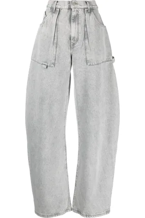 The Attico Effie high-waist wide-leg jeans