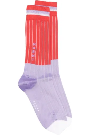 Marni Logo colour-block socks