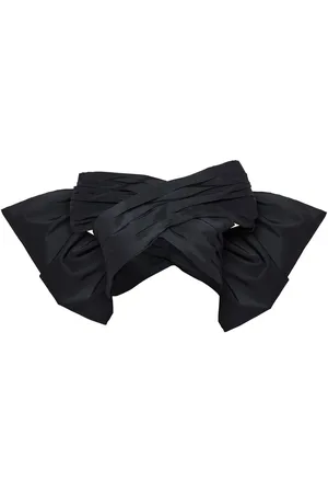 Carolina Herrera Off-shoulder silk cropped top