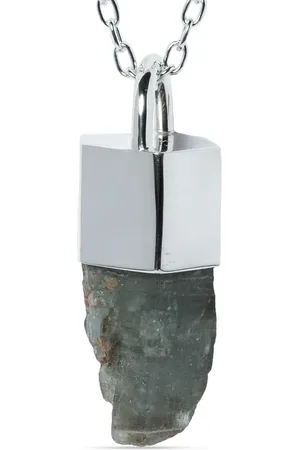 PARTS OF FOUR Talisman aquamarine pendant necklace