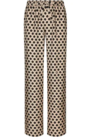 Dolce & Gabbana Polka dot-print silk trousers