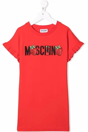 Moschino Strawberry-logo T-shirt dress