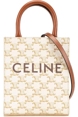 Céline 2020 Mini Triomphe Coated Canvas Vertical Cabas satchel